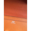 Portafoglio Hermes Costanza a lungo in pelle arancione Epsom Portafoglio Hermes Costanza a lungo in pelle arancione Epsom