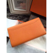 Portafoglio Hermes Costanza a lungo in pelle arancione Epsom Portafoglio Hermes Costanza a lungo in pelle arancione Epsom