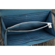 Portafoglio Hermes Kelly Longue in pelle Jean Blu Clemence Portafoglio Hermes Kelly Longue in pelle Jean Blu Clemence