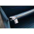Portafoglio Hermes Kelly Longue in pelle Jean Blu Clemence Portafoglio Hermes Kelly Longue in pelle Jean Blu Clemence