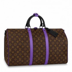Louis Vuitton Keepall Bandouliere 50 Bag Monogram Purple M46257