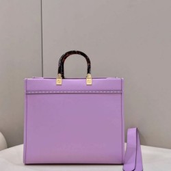 Borsa tote media Fendi Sunshine viola Replica qualità specchio Replica Perfette Borsa tote media Fendi Sunshine viola imitazioni