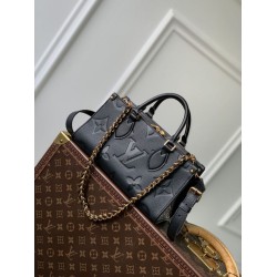 Borsa tote Louis Vuitton Onthego East West M23640 Nera
