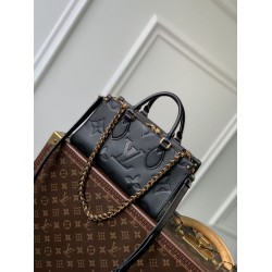 Borsa tote Louis Vuitton Onthego East West M23640 Nera