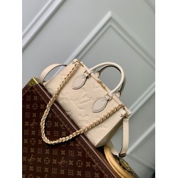 Borsa tote Louis Vuitton Onthego East West M23698 Cream