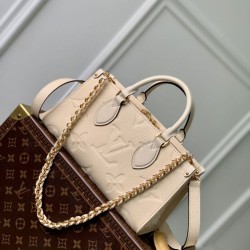 Miglior Prezzo Borsa tote Louis Vuitton Onthego East West M23698 Cream Replica