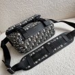 Borsa a tracolla Dior Explorer Oblique Jacquard Nera