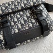 Borsa a tracolla Dior Explorer Oblique Jacquard Nera