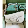 Borse Replica a tracolla Gucci Horsebit 1955 764155 Bianca
