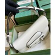Borse Replica a tracolla Gucci Horsebit 1955 764155 Bianca