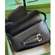 Replica Perfetta a tracolla Gucci Horsebit 1955 764155 Nera