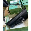 Replica Perfetta a tracolla Gucci Horsebit 1955 764155 Nera