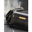 Borsa a tracolla mini YSL Saint Laurent Manhattan nera