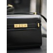 Borsa a tracolla mini YSL Saint Laurent Manhattan nera