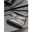 Borsa a tracolla mini YSL Saint Laurent Manhattan nera