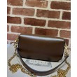 Borsa a tracolla piccola Gucci Horsebit 1955 735178 Caffè