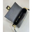 Borse Replica Baguette Media Fendi 8BR600 Coccodrillo Nero