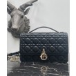 Borsa con manico superiore Christian Dior Miss Dior nera