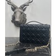 Borsa con manico superiore Christian Dior Miss Dior nera