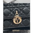 Borsa con manico superiore Christian Dior Miss Dior nera