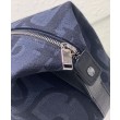 Replica Perfetta da toilette Christian Dior Nero Maxi Dior Oblique jacquard Ottone con finitura rutenio Firma Dior