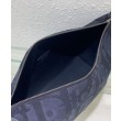 Replica Perfetta da toilette Christian Dior Nero Maxi Dior Oblique jacquard Ottone con finitura rutenio Firma Dior