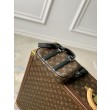 Borsa Replica 1:1 da uomo LV Nano Porte Documents Voyage M82770 Monogram Macassar
