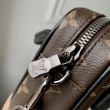 Borsa Replica 1:1 da uomo LV Nano Porte Documents Voyage M82770 Monogram Macassar