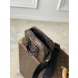 Borsa Replica 1:1 da uomo LV Nano Porte Documents Voyage M82770 Monogram Macassar