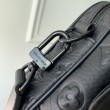Borsa da uomo LV Steamer Messenger M23742 Monogram Taurillon Nero