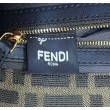 Borsa Fendi Baguette Medium FF in tessuto jacquard con paillettes Marrone