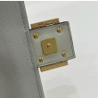 Borse Replica Fendi Media Baguette Jacquard FF in tessuto 8BR600 Verde Chiaro