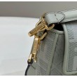 Borse Replica Fendi Media Baguette Jacquard FF in tessuto 8BR600 Verde Chiaro
