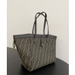 Borsa grande Fendi Origami 8BH415 Caffè scuro