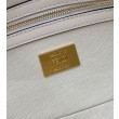 Borsa Replica 1:1 in tela Fendi Baguette media FF 8BR600 Bianca