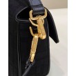 Borsa in tela Fendi Baguette media FF 8BR600 Nera
