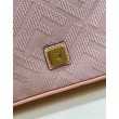 Borsa in tela Fendi Baguette media FF 8BR600 Rosa