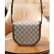 Borse Firmate Replica mini arrotondata Gucci Horsebit 1955 760191 Caffè
