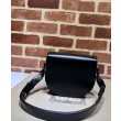 Borsa mini arrotondata Gucci Horsebit 1955 760191 Nera