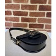 Borsa mini arrotondata Gucci Horsebit 1955 760191 Nera