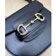 Borsa mini arrotondata Gucci Horsebit 1955 760191 Nera