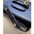 Borsa mini arrotondata Gucci Horsebit 1955 760191 Nera