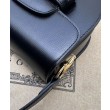 Borsa mini arrotondata Gucci Horsebit 1955 760191 Nera