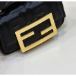 Borsa mini Fendi Nano Baguette FF in tela Nera Borsa mini Fendi Nano Baguette FF in tela Nera