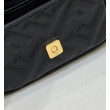 Borsa mini Fendi Nano Baguette FF in tela Nera Borsa mini Fendi Nano Baguette FF in tela Nera
