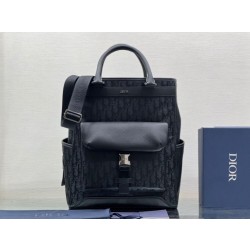 Borsa tote Dior Explorer Tessuto tecnico Dior Oblique Mirage Nero