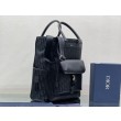 Borsa tote Dior Explorer Tessuto tecnico Dior Oblique Mirage Nero