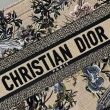 Borse Firmate Replica tote Dior media a libro Jardin d'Hiver ricamo Beige