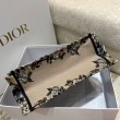 Borse Firmate Replica tote Dior media a libro Jardin d'Hiver ricamo Beige