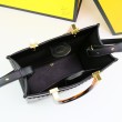 Borsa tote Fendi Sunshine piccola shopper nera